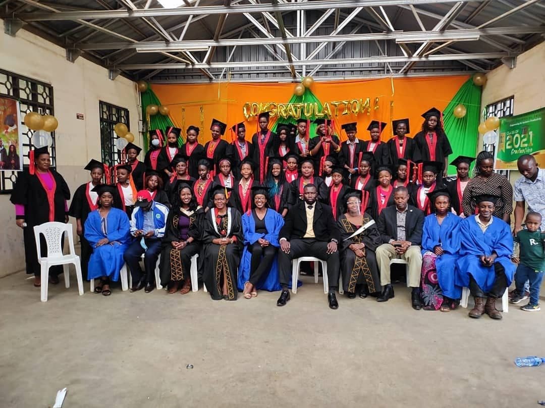 Kikwetu Foundation youth and volunteers gathered together outdoors in Nairobi